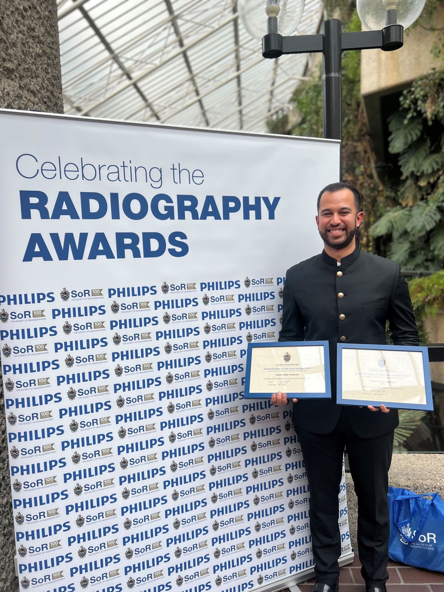 Naman Holding Radiographer of the Year Award