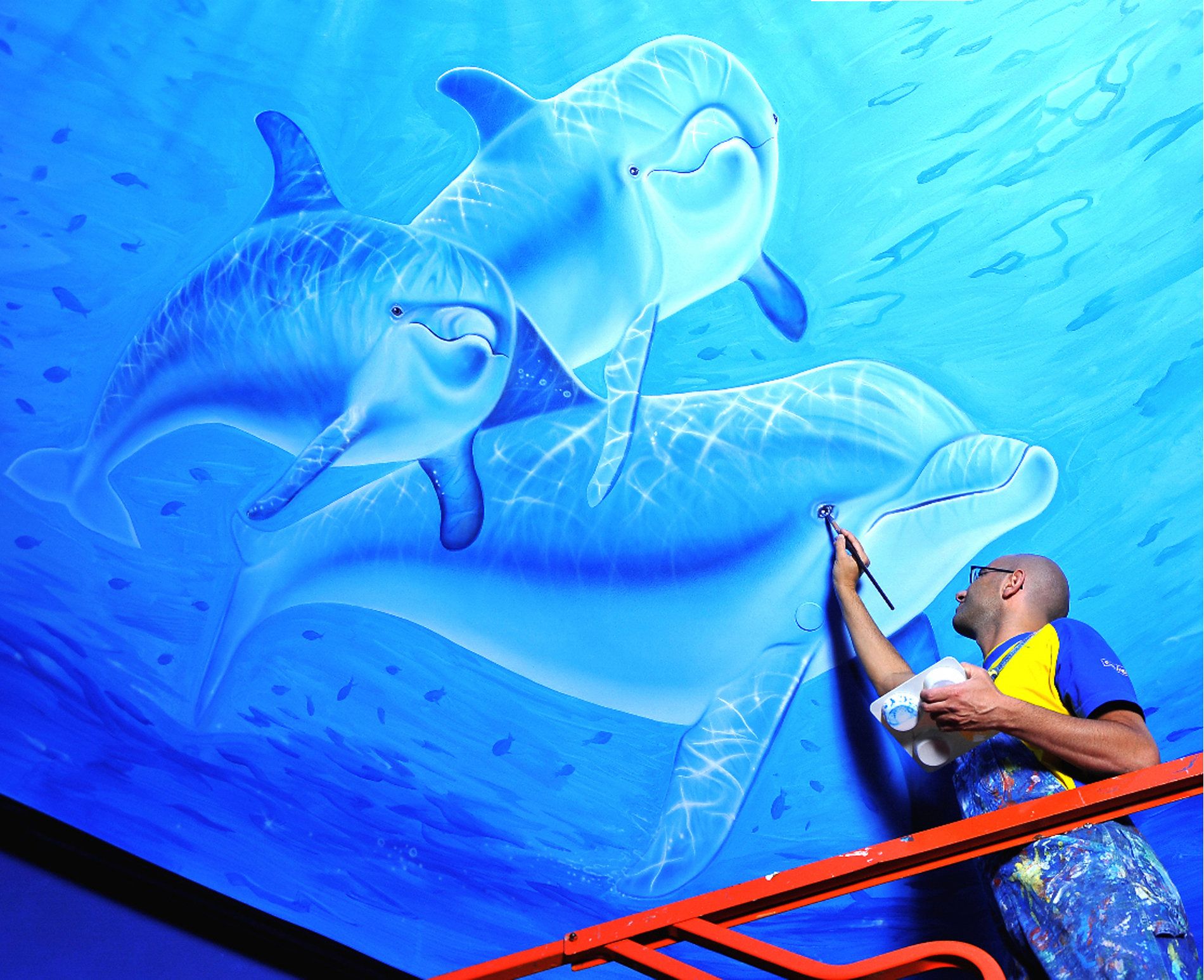 Mural at the Georgia Aquarium in Atlanta