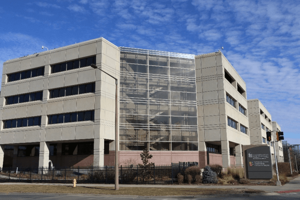 The University of Iowa’s Pomerantz Family Pavilion, home of The Center of Excellence in Image Guided Radiation Therapy and the center’s Elekta Unity system.