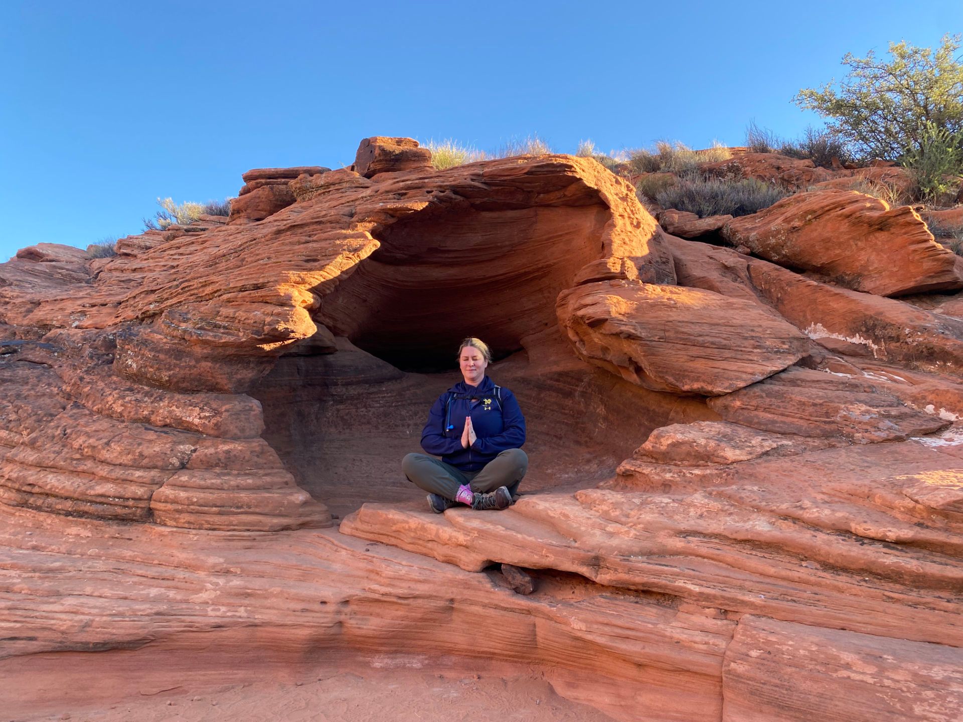 Ellen Cooke in the Desert