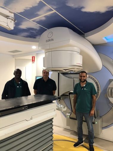 Together, this GenesisCare team maintains 13 Elekta linacs in Western Australia