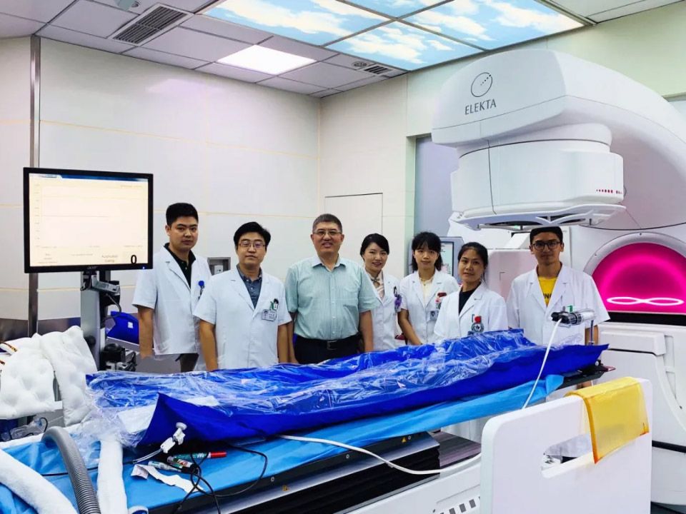 Members of the treatment team at Sichuan Cancer Hospital