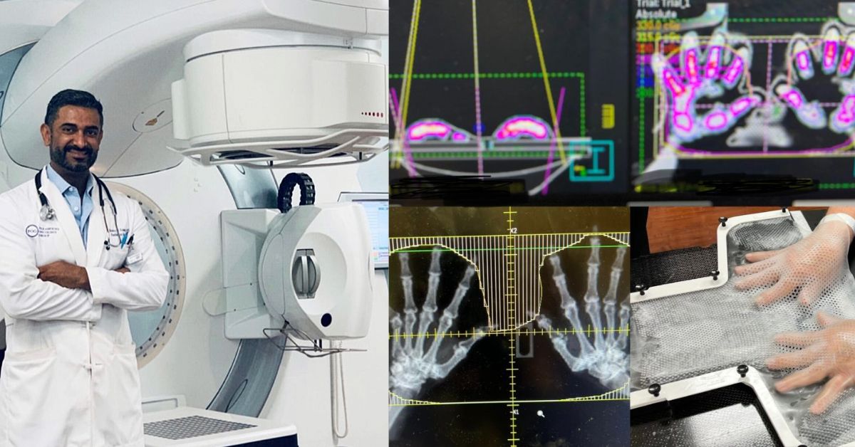 Collage of images from the low-dose RT article