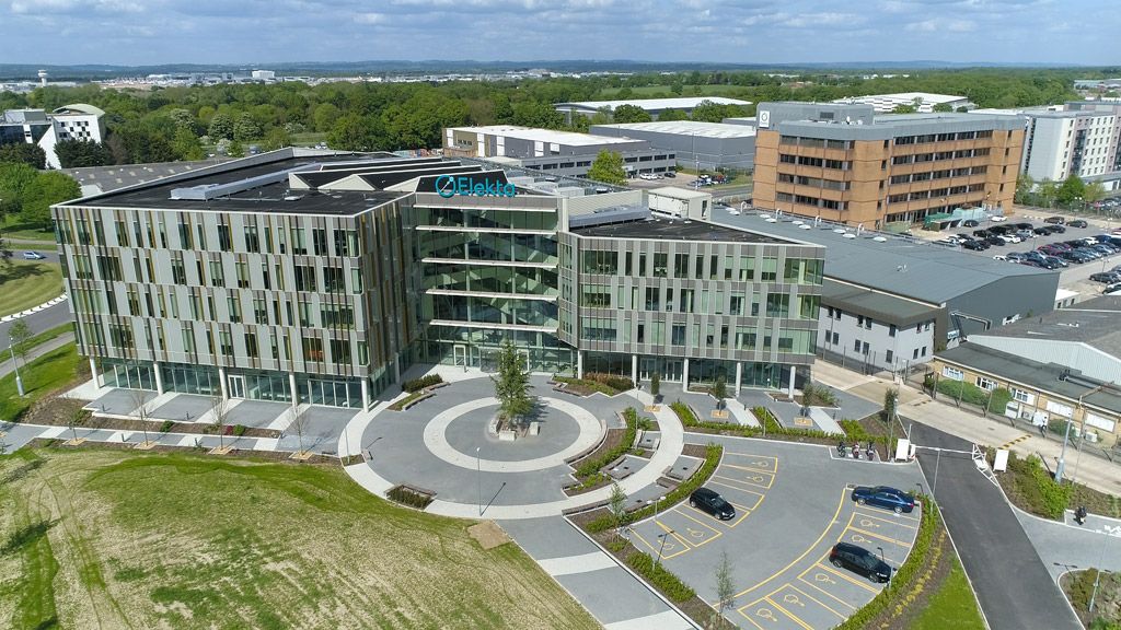 Elekta’s Cornerstone campus in Crawley, UK