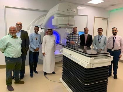 Dr. Bamajboor (fourth from left) at King Faisal Specialist Hospital