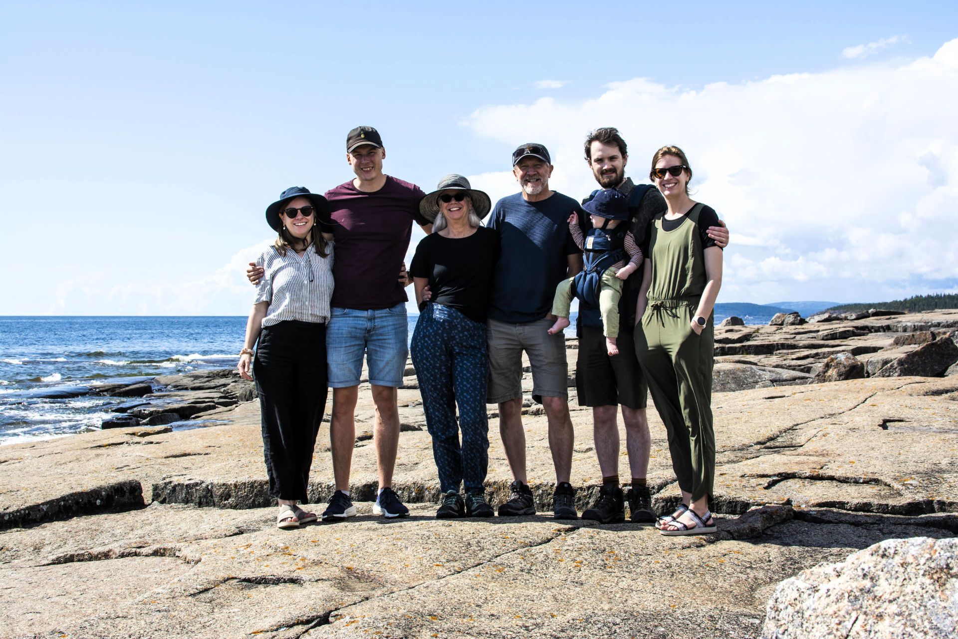 Lyne and Her Family at the Beach