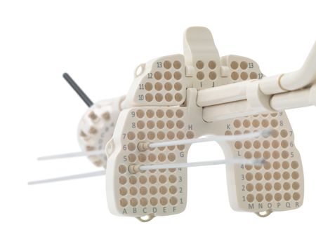 The Venezia advanced GYN applicator features a perineal template with 134 holes, giving the clinician many options for implanting interstitial needles.
