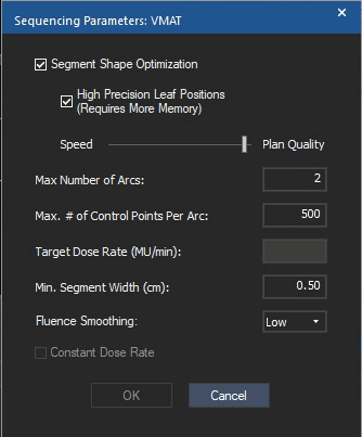 Sequencing Settings