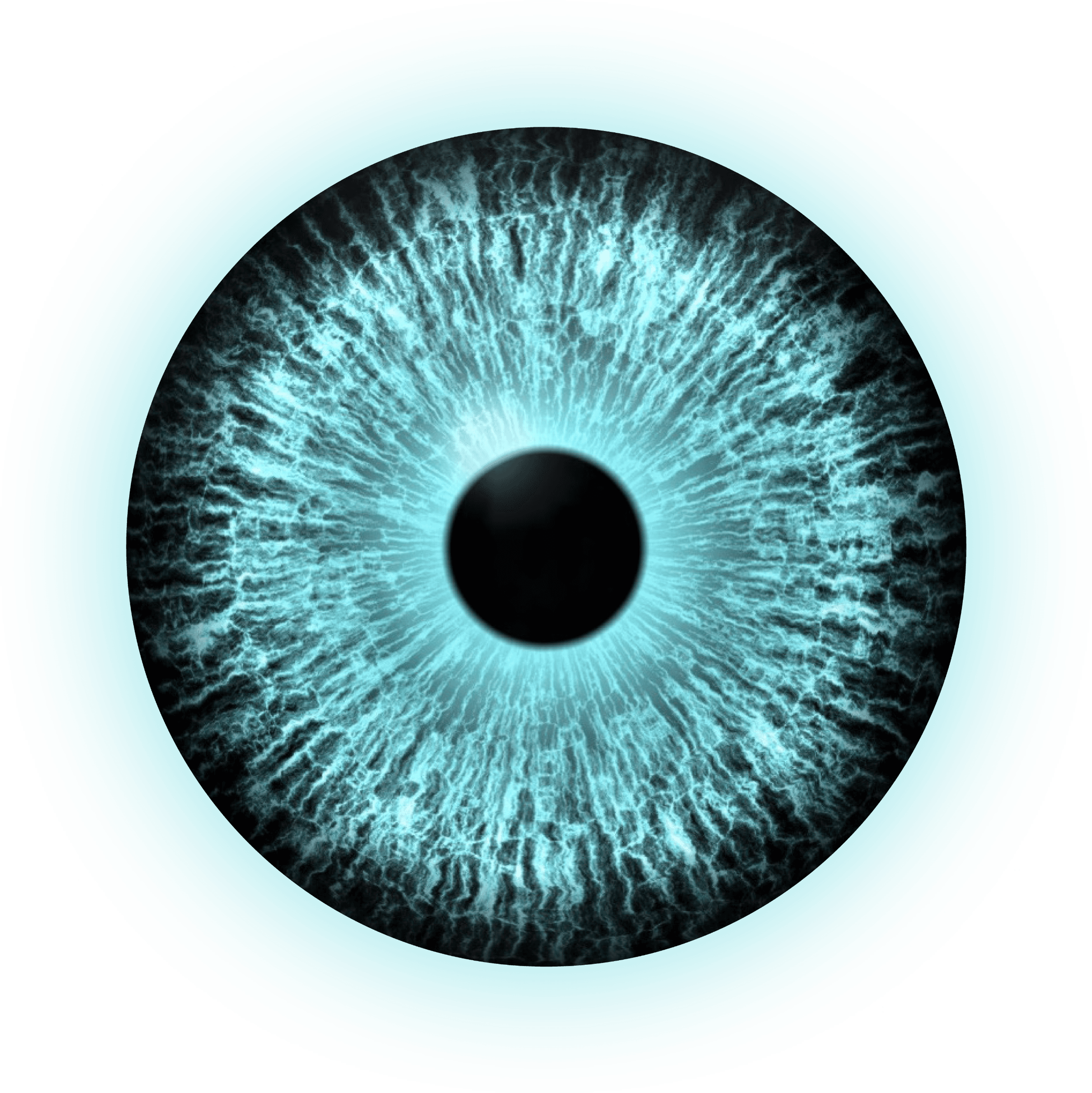 Big close-up of an eye pupil representing Iris